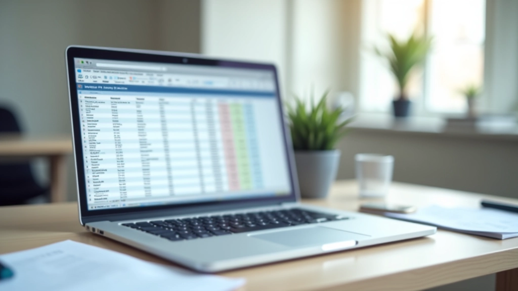 Digitální archiv s složkami, tabulkou Excel a digitálními doklady na počítačovém monitoru