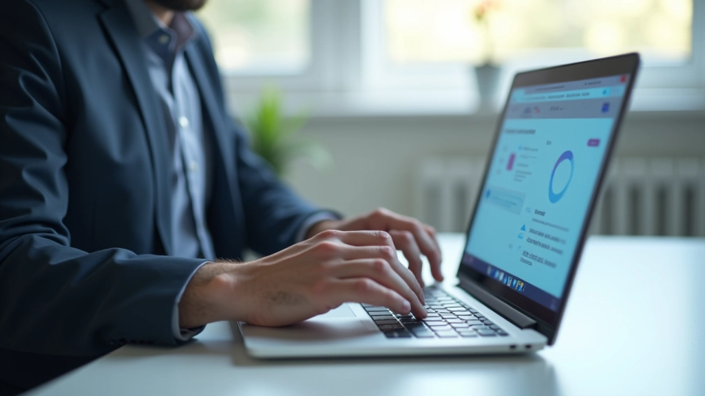 Digitální certifikát a elektronická identifikace na notebooku se symbolem bezpečnosti