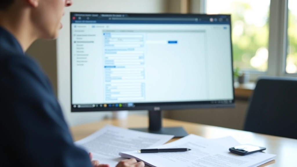 Formulář daňového přiznání na monitoru s vyplněnými údaji