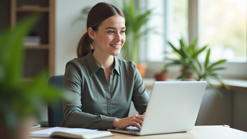 Profesionální pracovnice v kanceláři